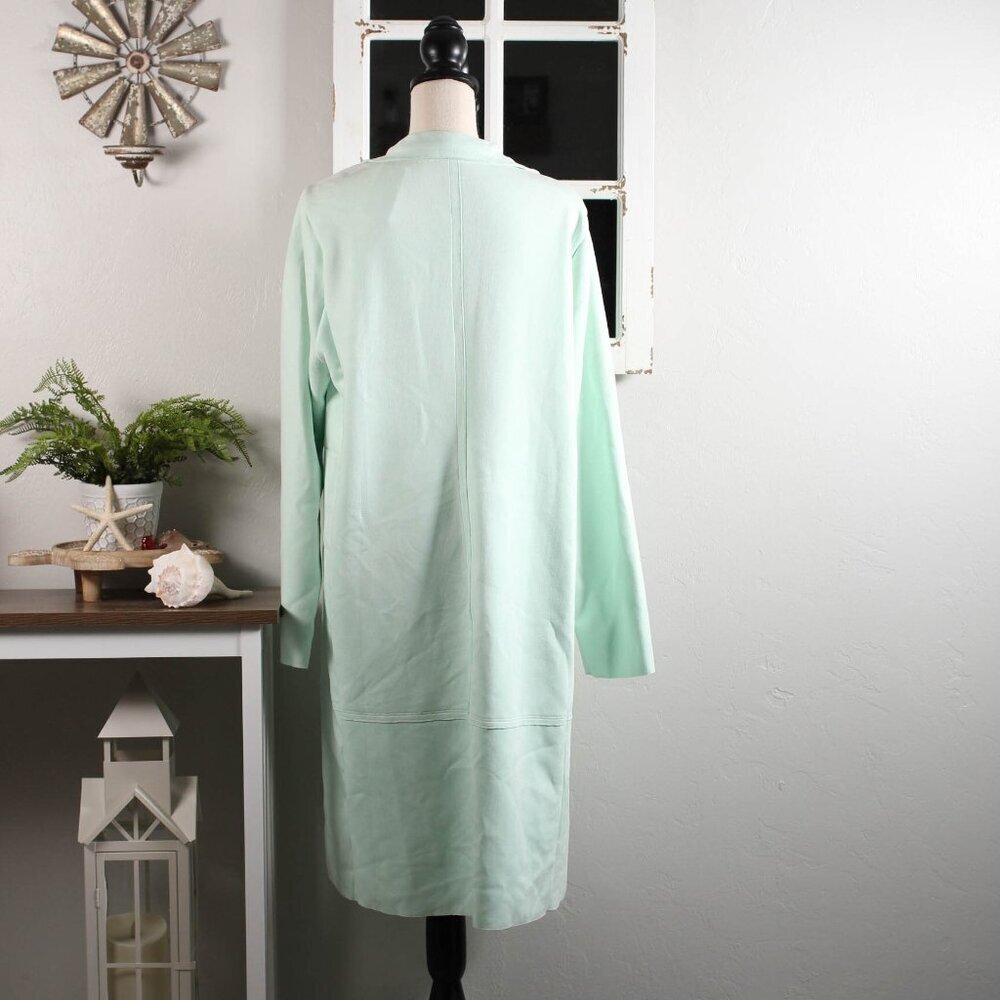 Torrid Mint Green Minimalist Longline Coat - NWT - Size 1 - Picture 3 of 8